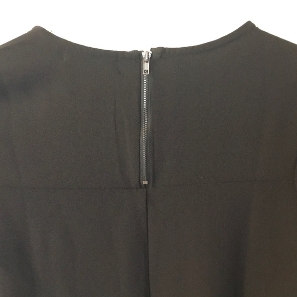 NWT Chelsea28 Short Sleeve Crepe Shift Dress - Black - XS - Picture 5 of 7